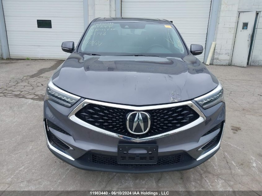 2021 Acura Rdx Technology VIN: 5J8TC2H59ML801743 Lot: 11983440