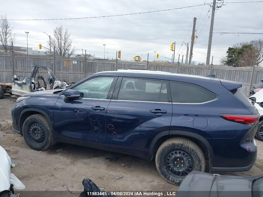 2022 Toyota Highlander Xle VIN: 5TDGZRBH3NS216618 Lot: 11983445