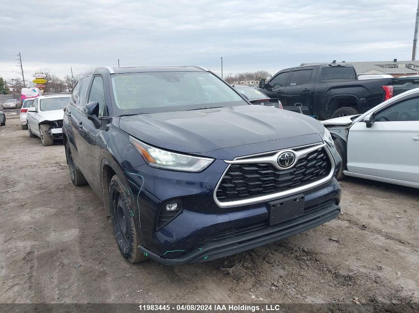 2022 Toyota Highlander Xle VIN: 5TDGZRBH3NS216618 Lot: 11983445