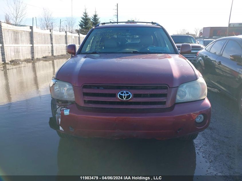 2004 Toyota Highlander V6/V6 7 Passenger VIN: JTEHP21AX40005595 Lot: 11983479