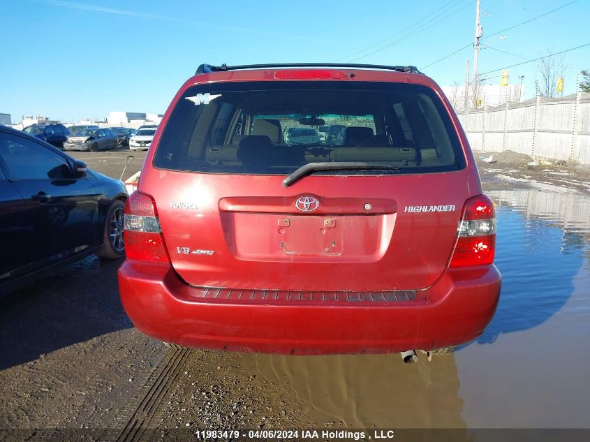 2004 Toyota Highlander V6/V6 7 Passenger VIN: JTEHP21AX40005595 Lot: 11983479