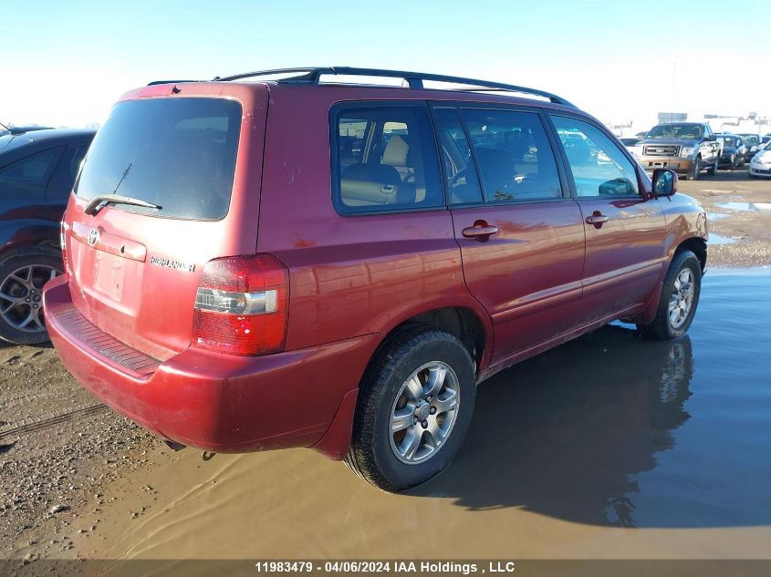 2004 Toyota Highlander V6/V6 7 Passenger VIN: JTEHP21AX40005595 Lot: 11983479