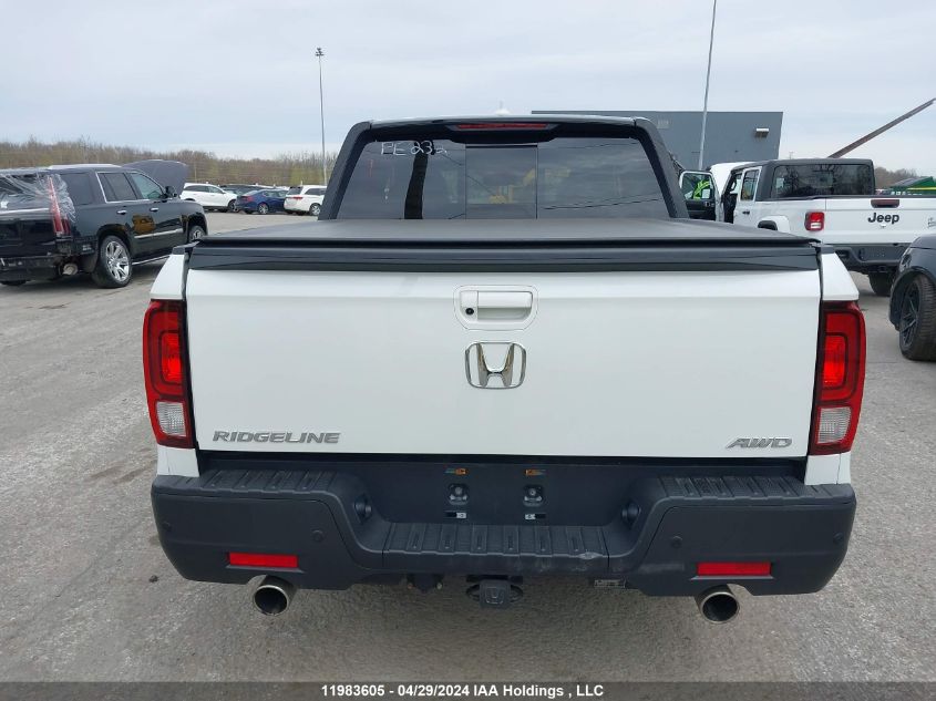 2022 Honda Ridgeline VIN: 5FPYK3F89NB500363 Lot: 11983605