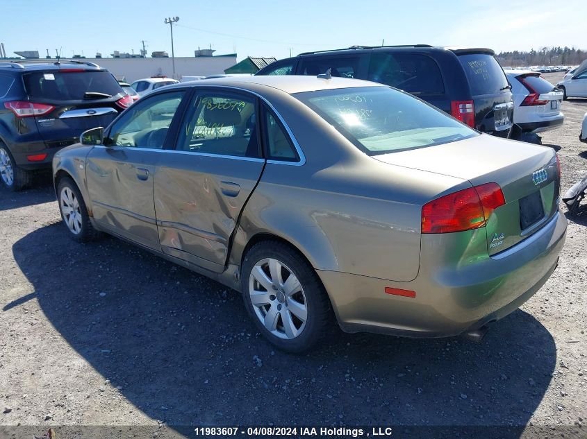 2007 Audi A4 2.0T Quattro VIN: WAUDF78E57A228604 Lot: 11983607