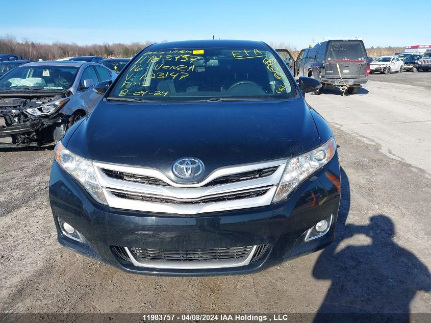 2016 Toyota Venza Xle VIN: 4T3BK3BB6GU123147 Lot: 11983757