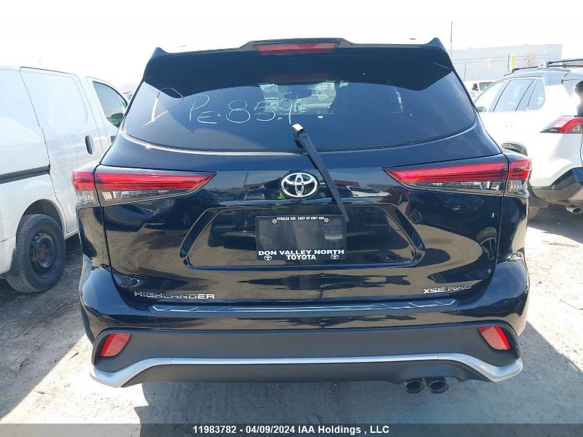 2021 Toyota Highlander Xse VIN: 5TDLZRBH7MS135747 Lot: 11983782