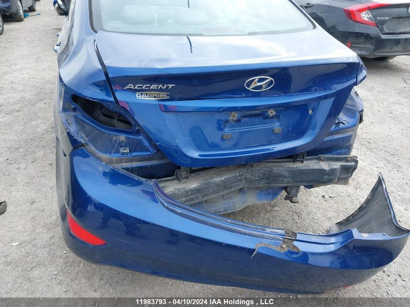 2017 Hyundai Accent Se VIN: KMHCU4AEXHU310434 Lot: 11983793