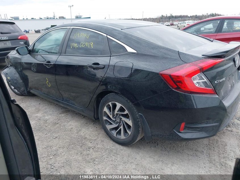 2016 Honda Civic Ex VIN: 2HGFC2F75GH001119 Lot: 11983811