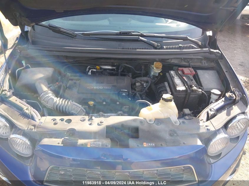 2012 Chevrolet Sonic 2Lz VIN: 1G1JE6SBXC4187809 Lot: 11983918