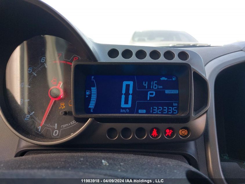 2012 Chevrolet Sonic 2Lz VIN: 1G1JE6SBXC4187809 Lot: 11983918