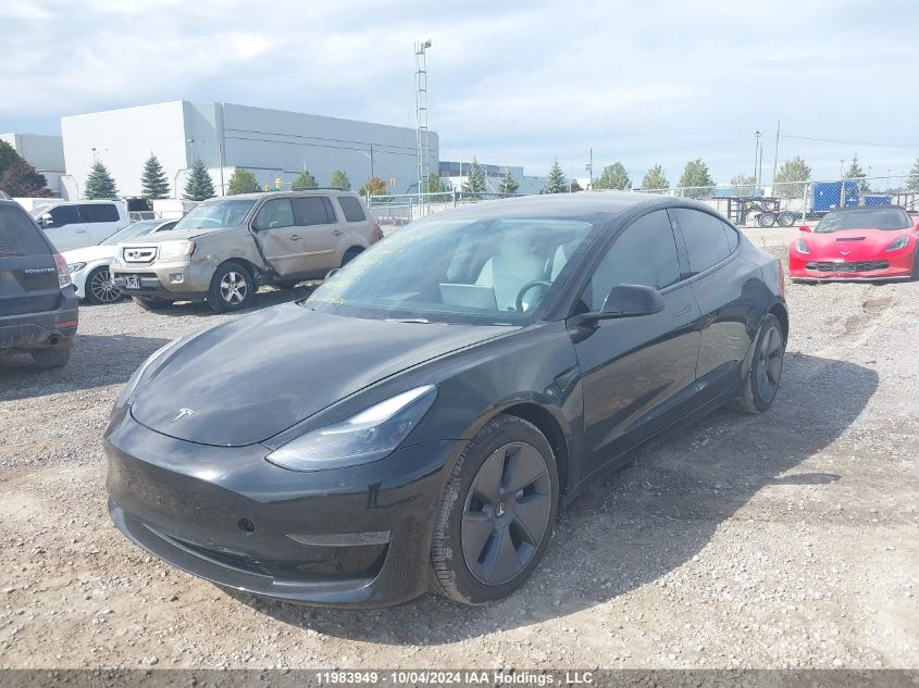 5YJ3E1EB1NF204815 2022 TESLA MODEL 3 - Image 2