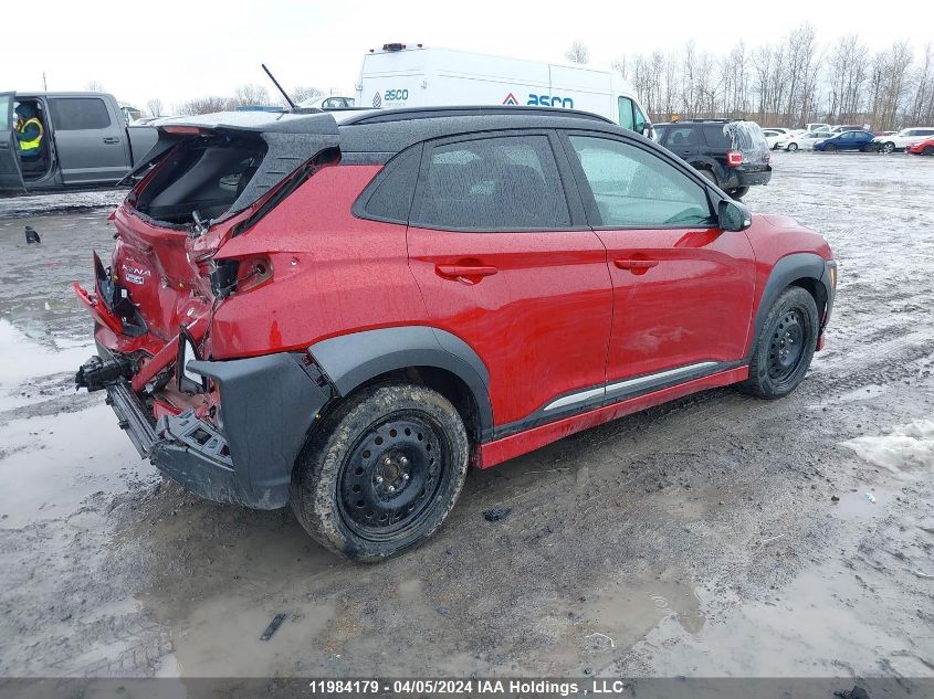 2020 Hyundai Kona Limited VIN: KM8K3CA54LU496716 Lot: 11984179