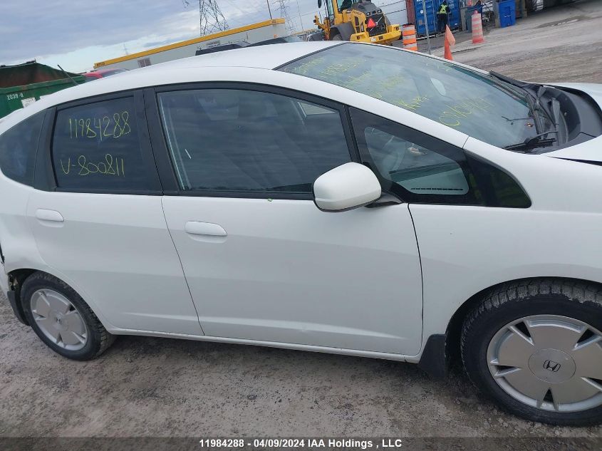 2010 Honda Fit VIN: JHMGE8H57AC800811 Lot: 11984288