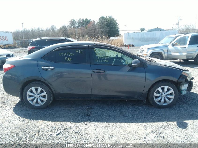 2015 Toyota Corolla L/Le/Le Pls/Prm/S/S Pls VIN: 2T1BURHE4FC375132 Lot: 11984317