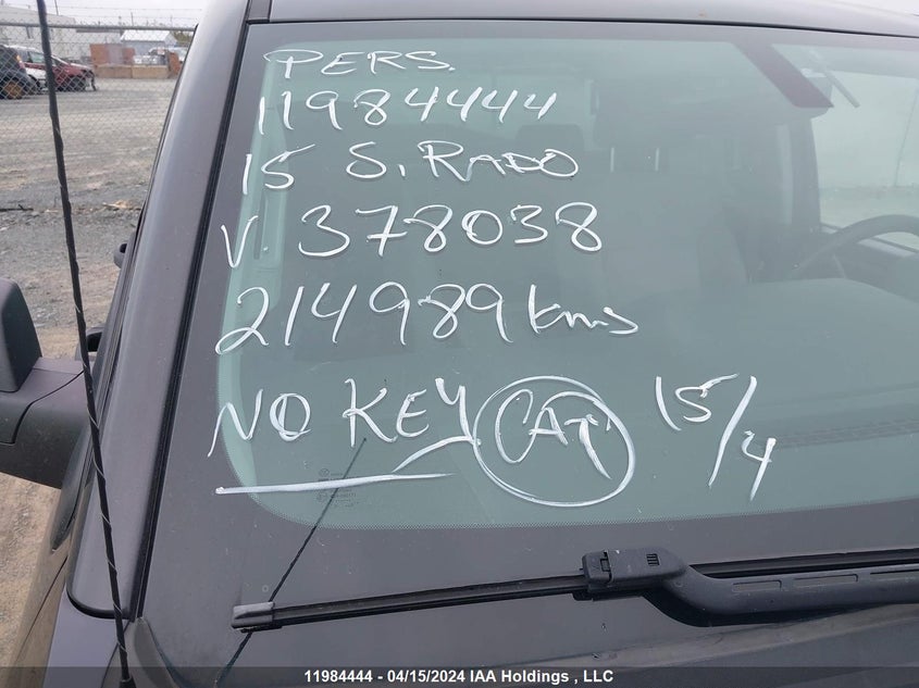 2015 Chevrolet Silverado 1500 VIN: 1GCVKPEC5FZ378038 Lot: 11984444