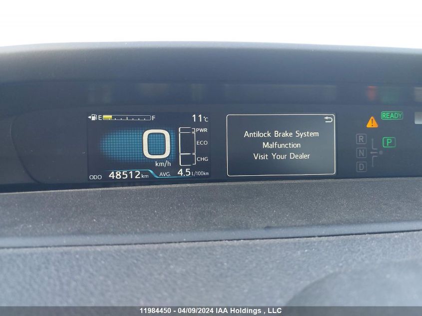 2019 Toyota Prius Technology VIN: JTDL9RFU4K3010002 Lot: 11984450