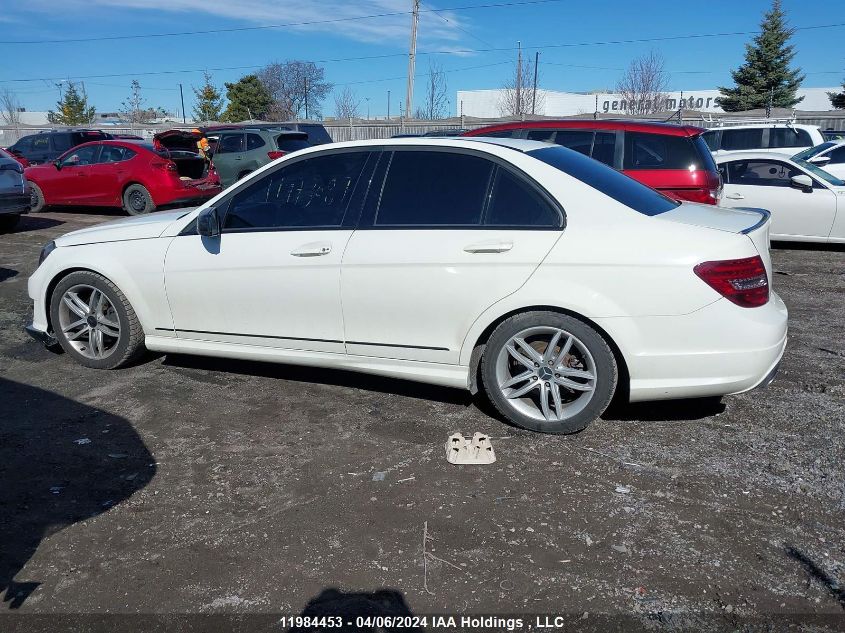 2012 Mercedes-Benz C-Class VIN: WDDGF8FB3CA610371 Lot: 39790934