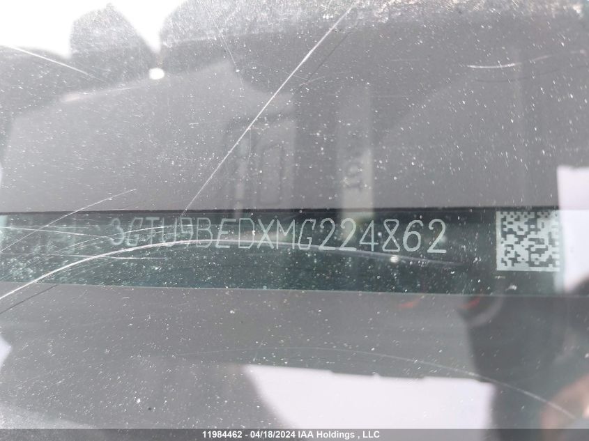 2021 GMC Sierra 1500 VIN: 3GTU9BEDXMG224862 Lot: 11984462