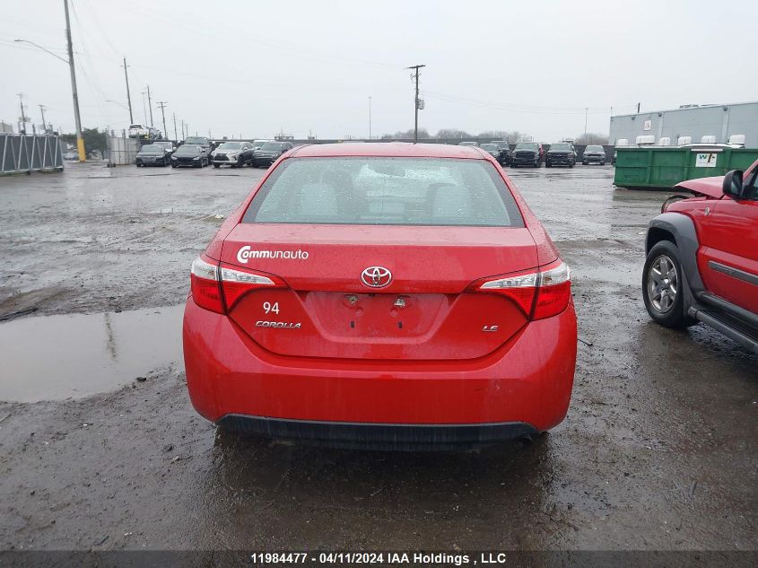 2016 Toyota Corolla L/Le/Le Pls/Prm/S/S Pls VIN: 2T1BURHE3GC589630 Lot: 11984477