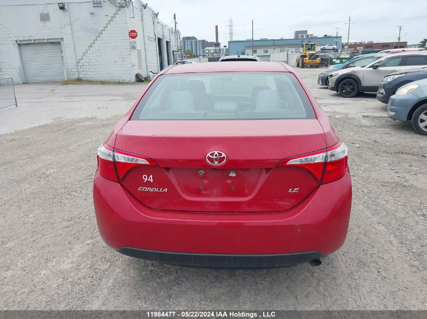 2016 Toyota Corolla L/Le/Le Pls/Prm/S/S Pls VIN: 2T1BURHE3GC589630 Lot: 11984477