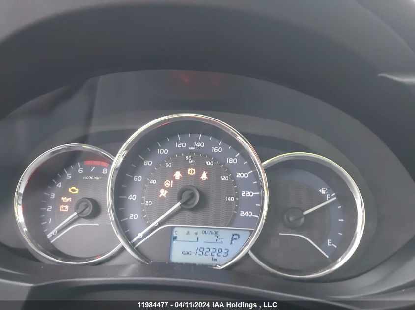 2016 Toyota Corolla L/Le/Le Pls/Prm/S/S Pls VIN: 2T1BURHE3GC589630 Lot: 11984477