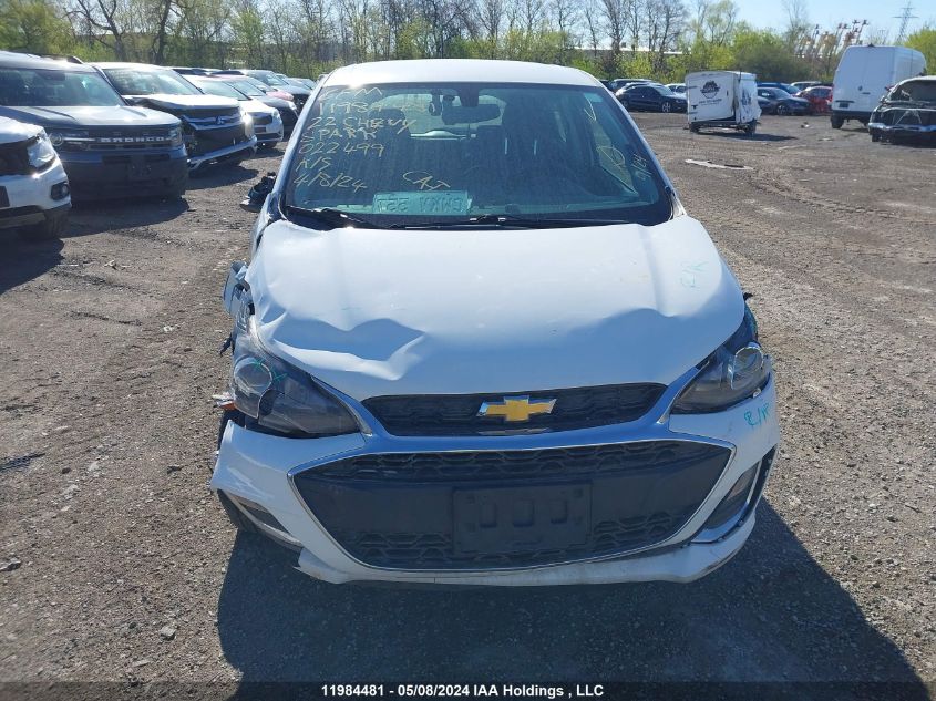 2022 Chevrolet Spark VIN: KL8CD6SA3NC022499 Lot: 11984481