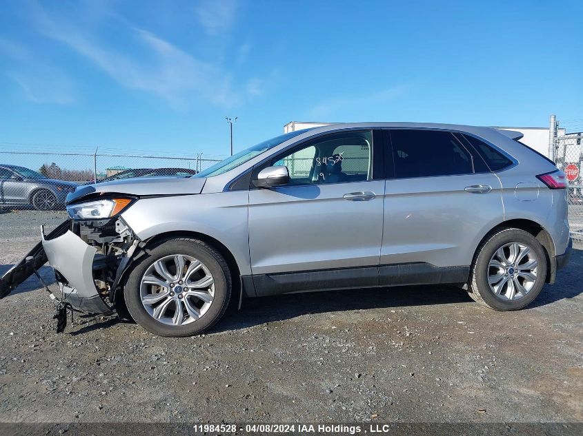 2019 Ford Edge Titanium VIN: 2FMPK4K93KBB23848 Lot: 11984528