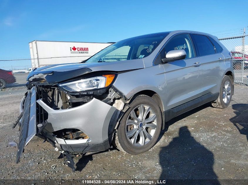 2019 Ford Edge Titanium VIN: 2FMPK4K93KBB23848 Lot: 11984528