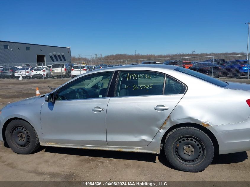 2011 Volkswagen Jetta Se VIN: 3VWDX7AJ0BM363005 Lot: 11984536