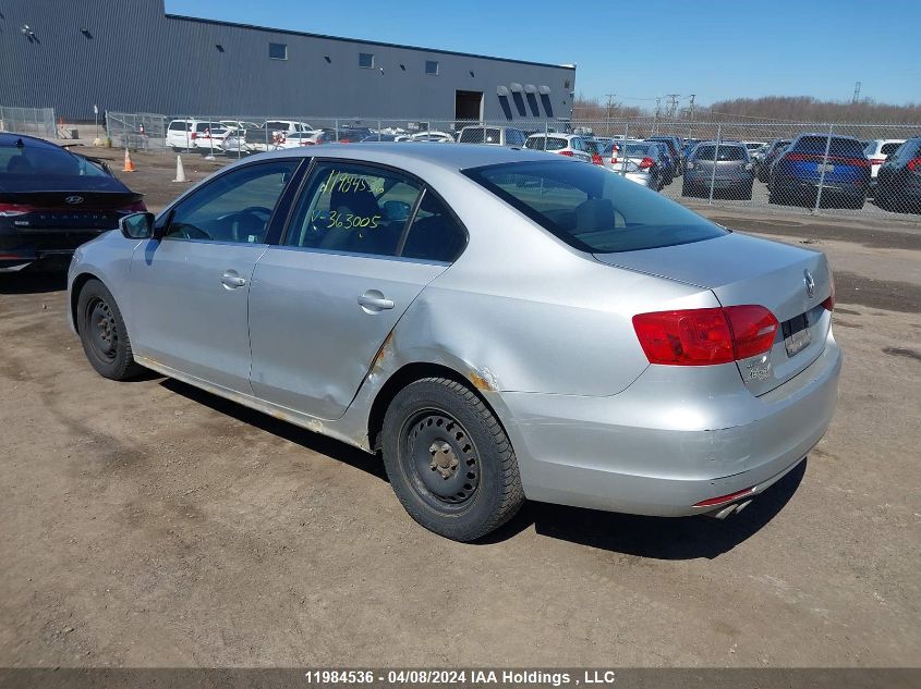 2011 Volkswagen Jetta Se VIN: 3VWDX7AJ0BM363005 Lot: 11984536