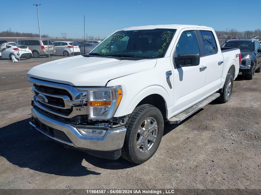 2022 Ford F-150 Xlt VIN: 1FTEW1EP3NKD13412 Lot: 11984587