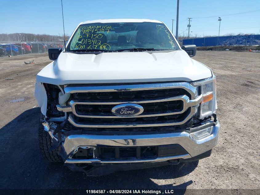 2022 Ford F-150 Xlt VIN: 1FTEW1EP3NKD13412 Lot: 11984587