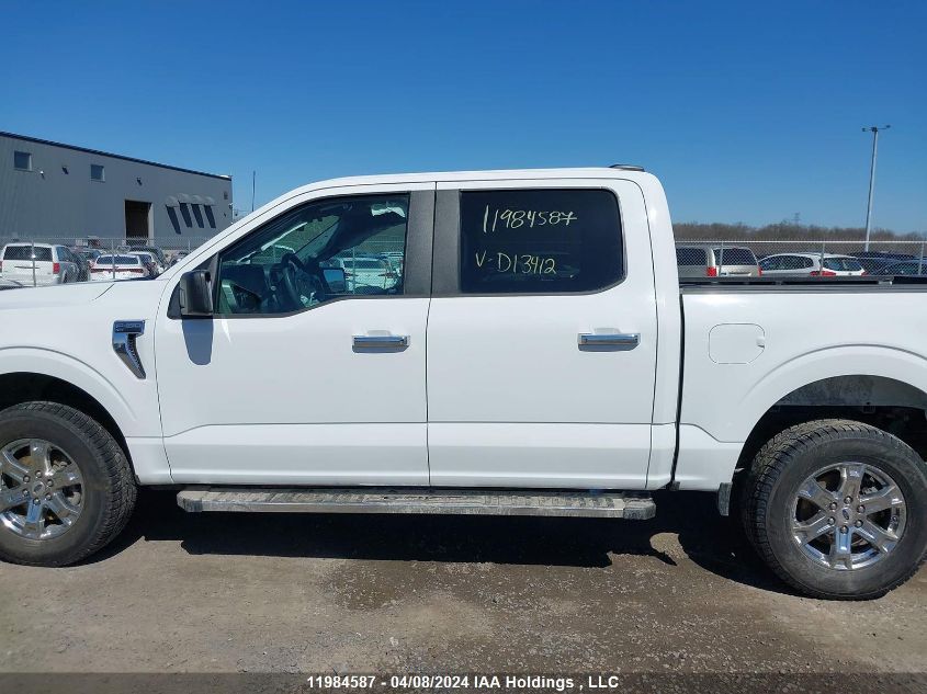 2022 Ford F-150 Xlt VIN: 1FTEW1EP3NKD13412 Lot: 11984587