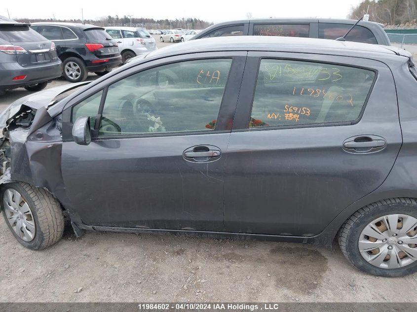 2013 Toyota Yaris VIN: JTDKTUD34DD569153 Lot: 11984602