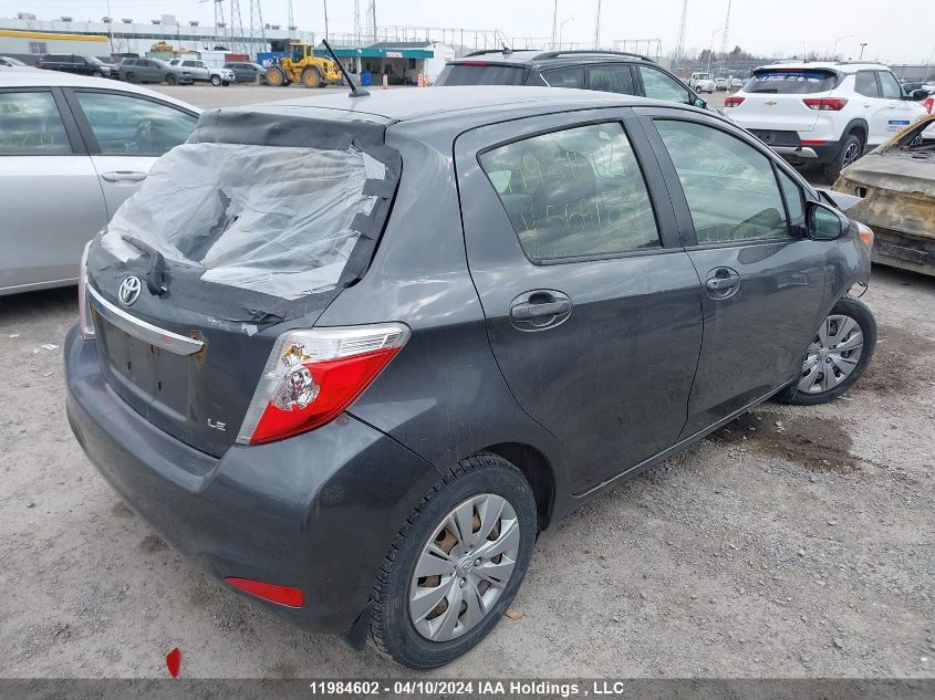 2013 Toyota Yaris VIN: JTDKTUD34DD569153 Lot: 11984602