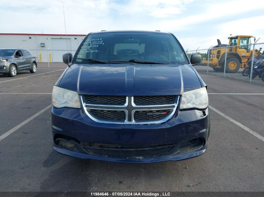 2013 Dodge Grand Caravan Se/Sxt VIN: 2C4RDGBG3DR670748 Lot: 11984646