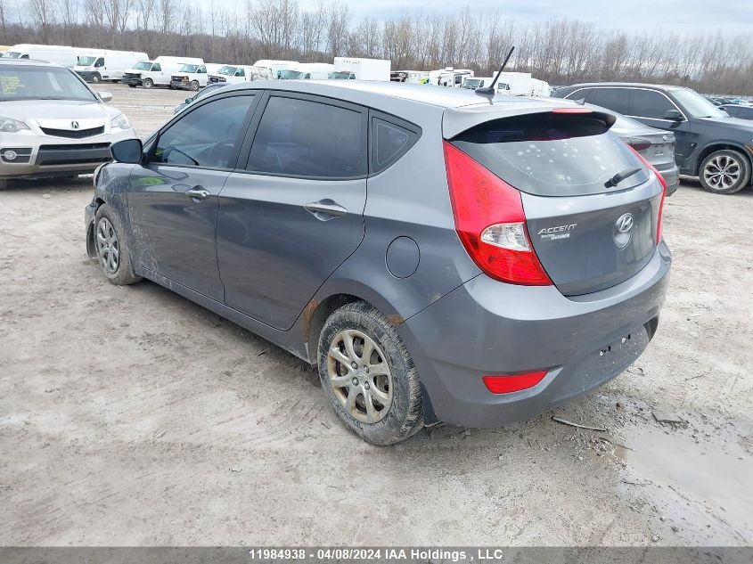 2013 Hyundai Accent Gls/Gs VIN: KMHCT5AE2DU131761 Lot: 11984938