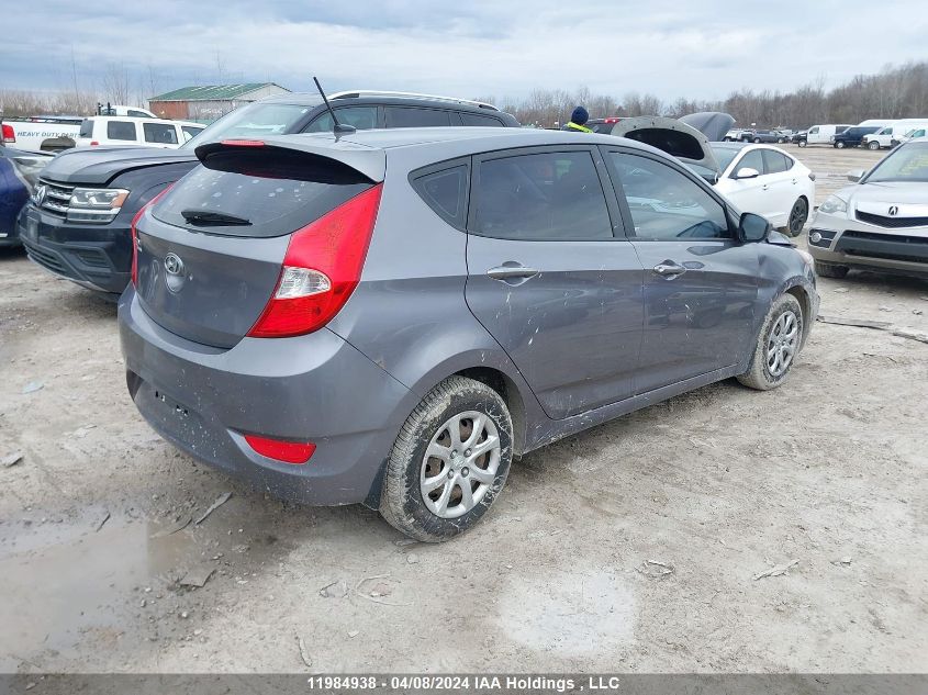 2013 Hyundai Accent Gls/Gs VIN: KMHCT5AE2DU131761 Lot: 11984938