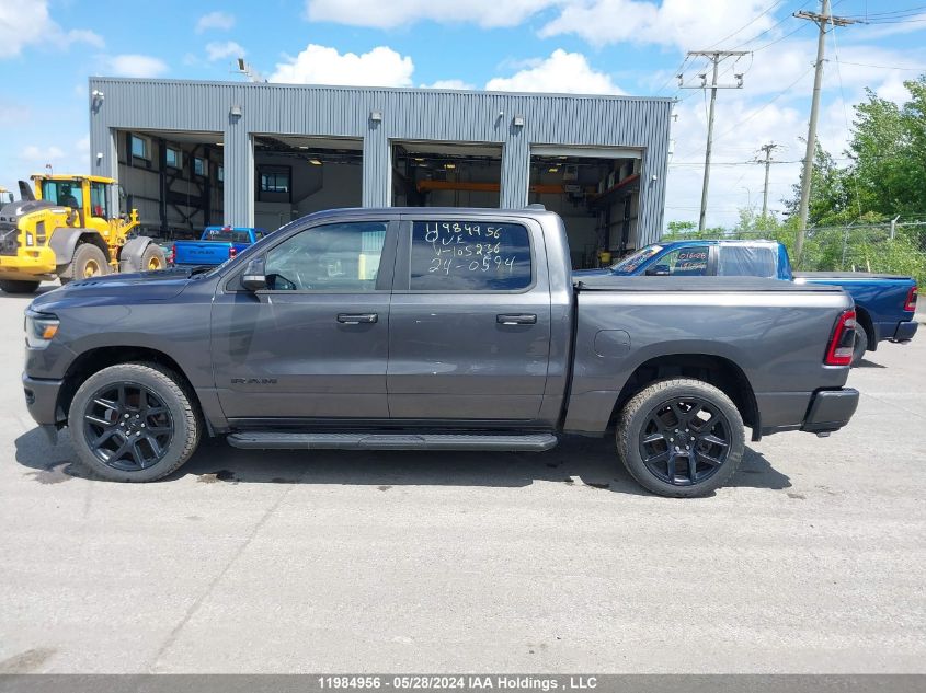 2022 Ram 1500 Sport VIN: 1C6SRFVT7NN105236 Lot: 11984956