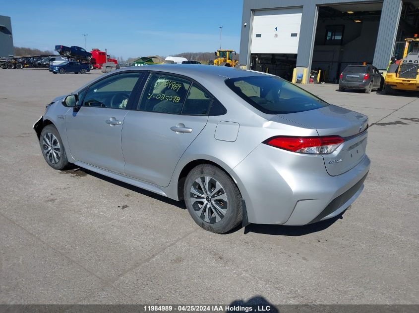 2020 Toyota Corolla Le VIN: JTDBBRBE8LJ025078 Lot: 11984989