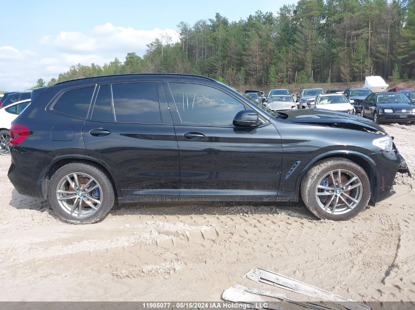 2019 BMW X3 3.0I VIN: 5UXTR9C59KLP88968 Lot: 11985077