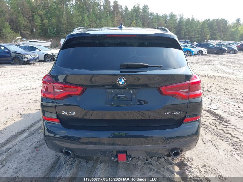 2019 BMW X3 3.0I VIN: 5UXTR9C59KLP88968 Lot: 11985077