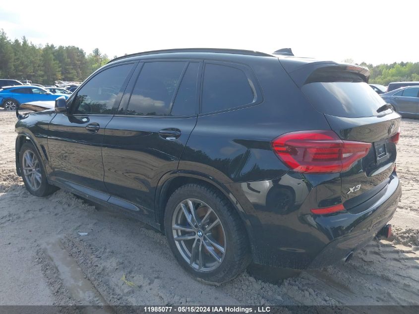 2019 BMW X3 3.0I VIN: 5UXTR9C59KLP88968 Lot: 11985077