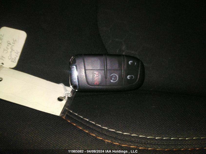 2019 Jeep Compass Sport VIN: 3C4NJDAB1KT729544 Lot: 11985082