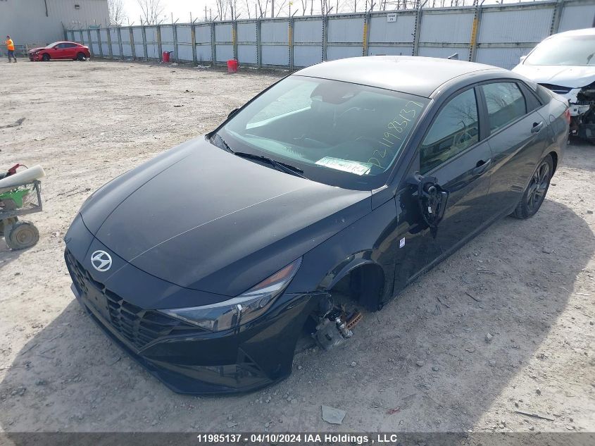 2022 Hyundai Elantra Sel VIN: KMHLM4AG3NU354000 Lot: 11985137