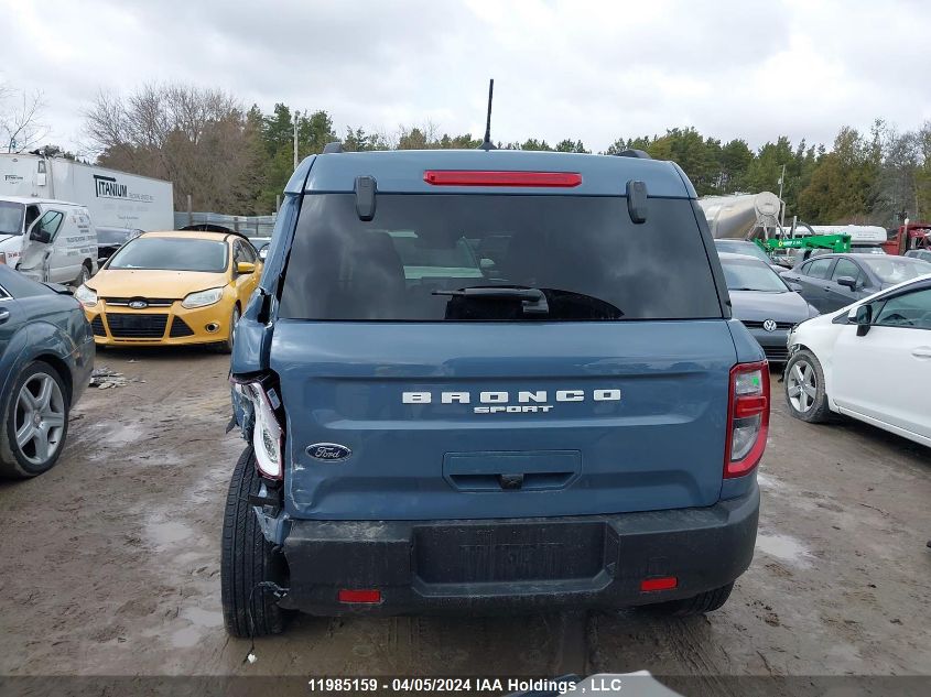 2024 Ford Bronco Sport Big Bend VIN: 3FMCR9B64RRE61168 Lot: 11985159