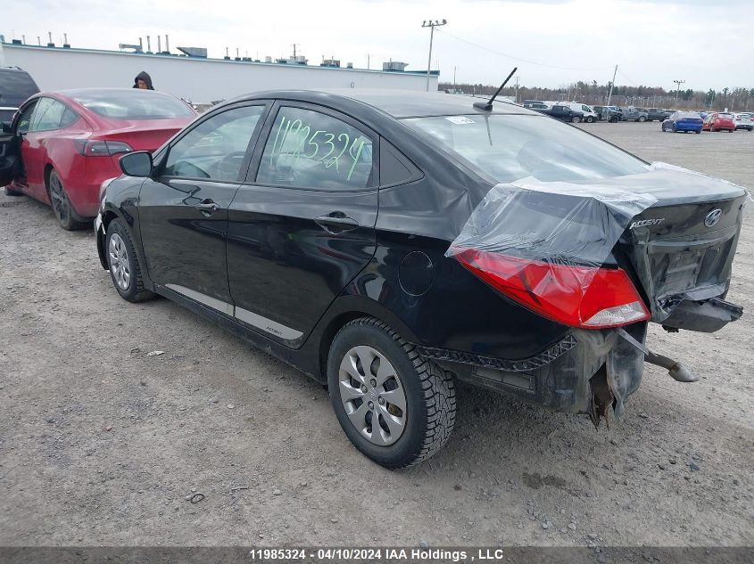 2016 Hyundai Accent VIN: KMHCT4AE8GU093774 Lot: 11985324