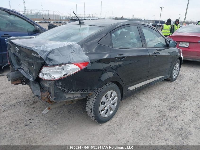 2016 Hyundai Accent VIN: KMHCT4AE8GU093774 Lot: 11985324