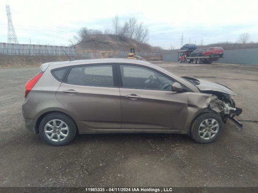 2012 Hyundai Accent Gls/Gs VIN: KMHCT5AE5CU032687 Lot: 11985335