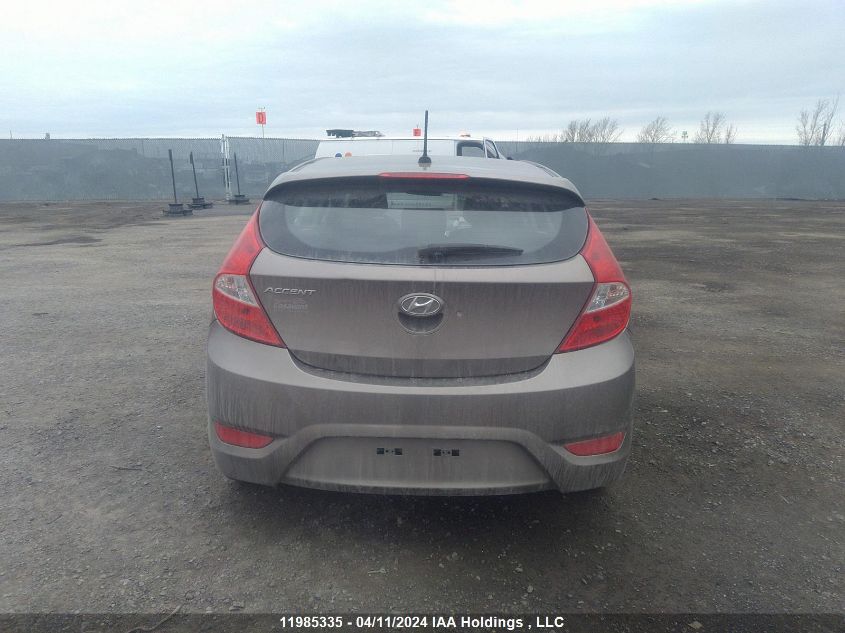 2012 Hyundai Accent Gls/Gs VIN: KMHCT5AE5CU032687 Lot: 11985335